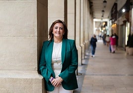 La senadora Concha Andreu, en Logroño el pasado viernes.