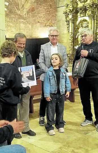 Momento del homenaje.