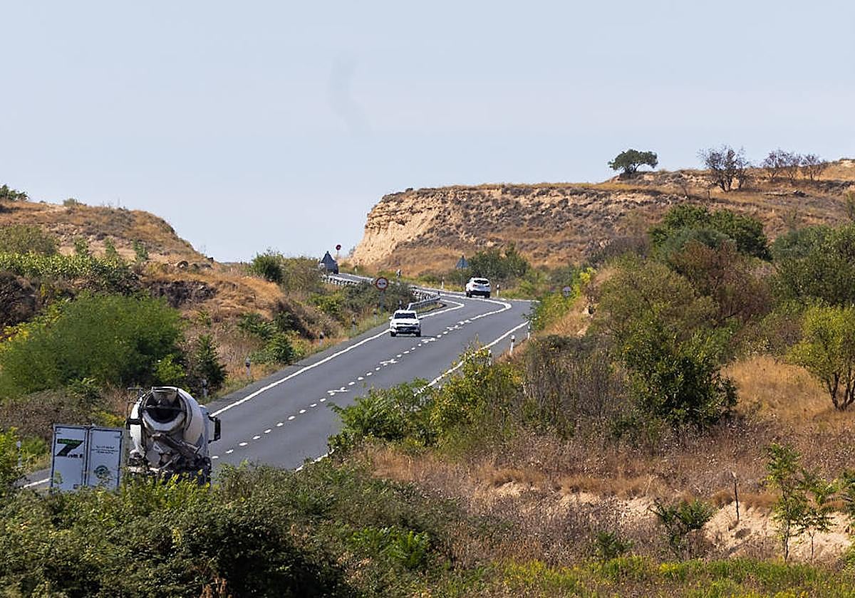 Un tramo de la N.232, en una imagen de archivo.