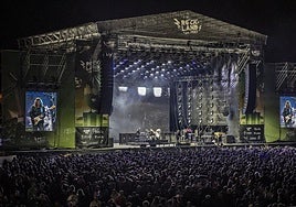 Concierto de Europe en el RockLand de Santo Domingo durante el pasado verano.