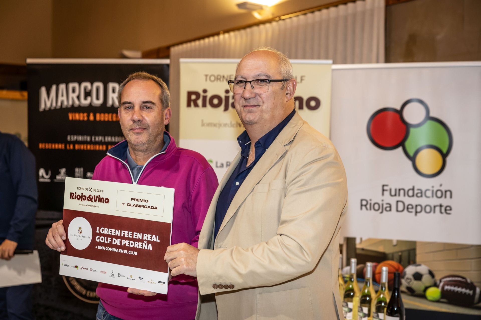 La entrega de premios de la jornada de Marco Real