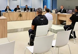 El abogado David Nieto, en el banquillo de los acusados.