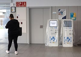 Máquinas instaladas en el centro de salud de La Guindalera.