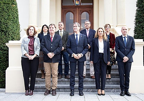 Asistentes al pleno del Observatorio Global del Español celebrado ayer en Logroño.