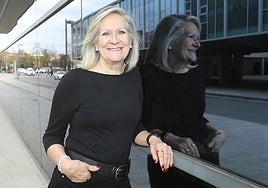 Chus Acha, recuperada de un cáncer de mama y voluntaria de la AECC La Rioja,este miércoles en el Cibir.