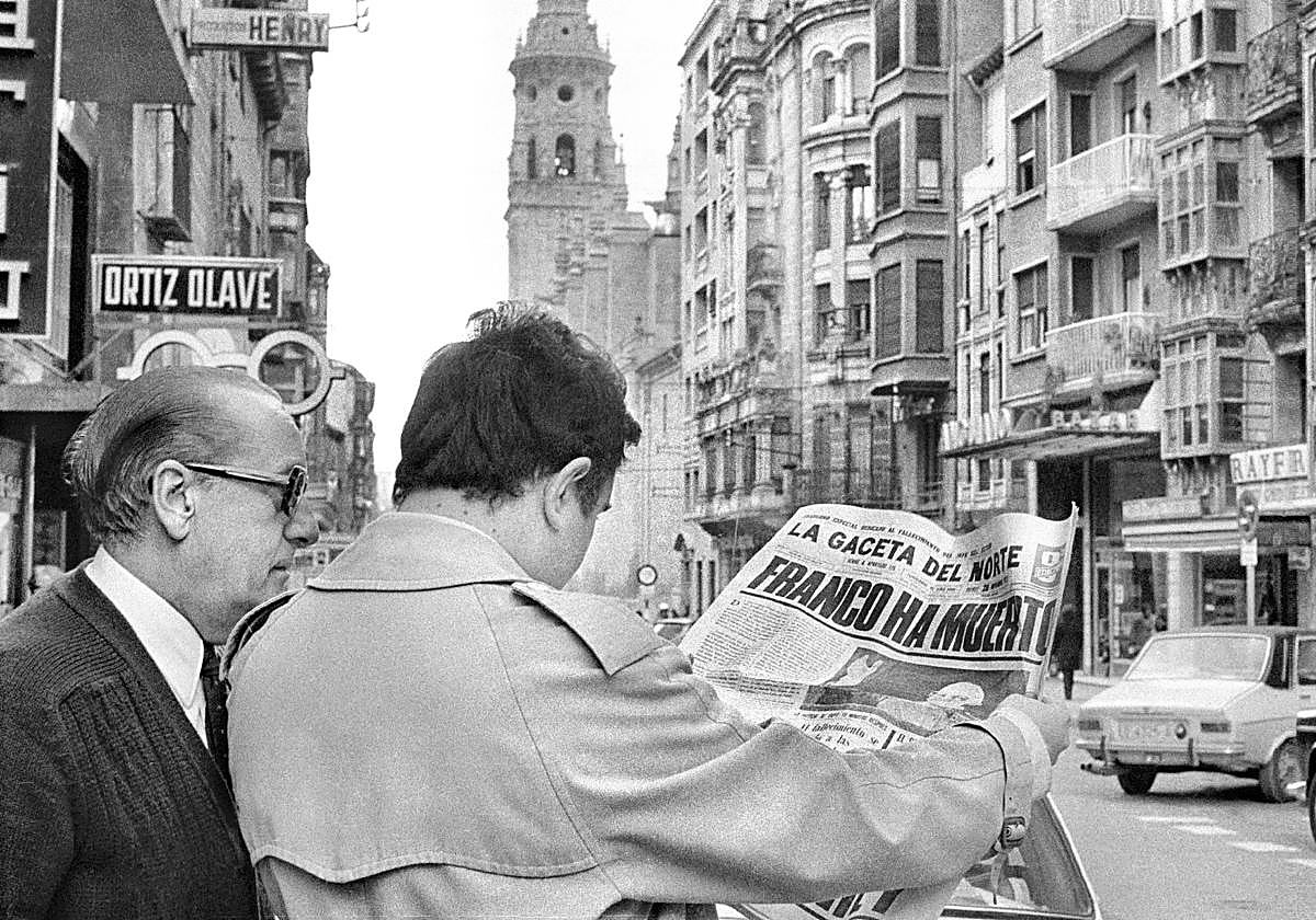 El día que murió Franco, por el fotógrafo logroñés Teo Martínez