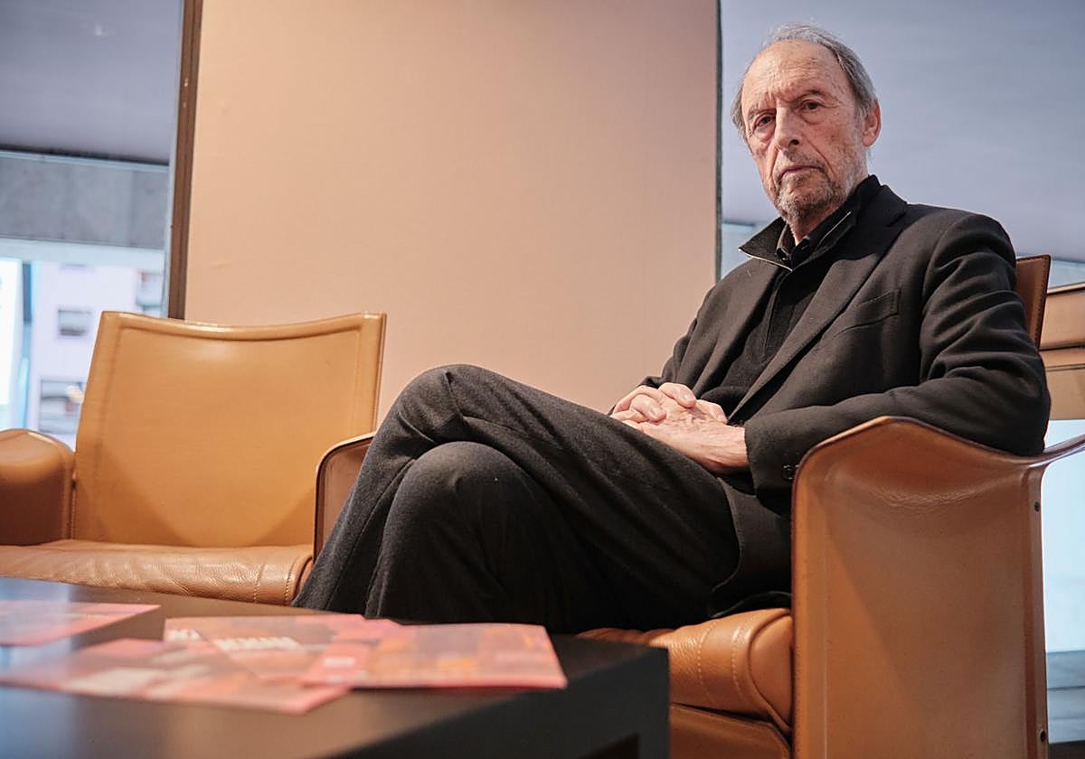 El arquitecto sevillano Guillermo Vázquez Consuegra, este viernes en Logroño en las Jornadas de Patrimonio del COAR.