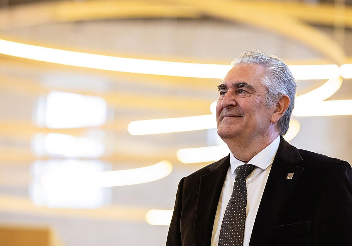 Javier Marca, en los pasillos del Palacio de Justicia de La Rioja