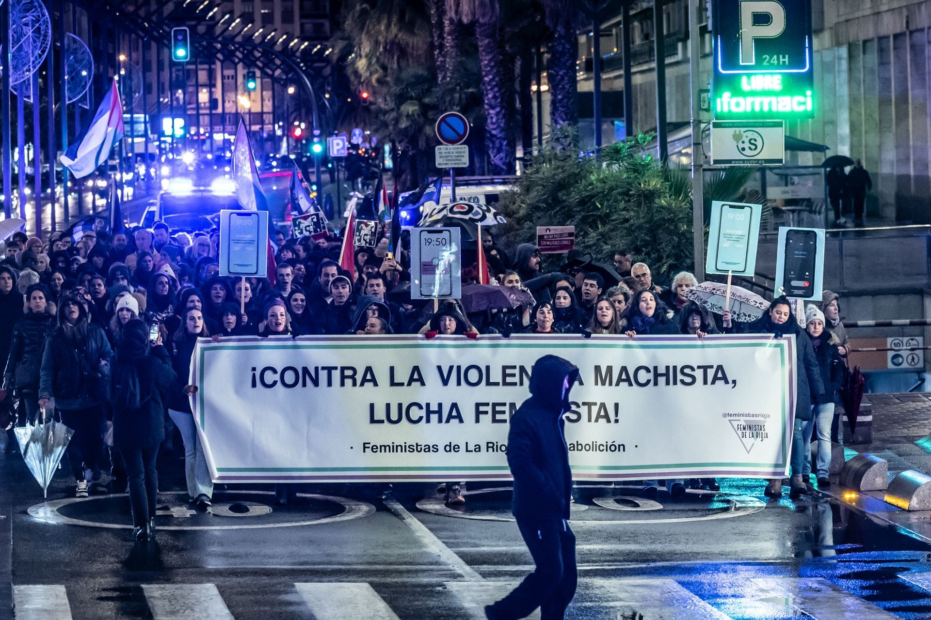 La Rioja se manifiesta contra la violencia machista