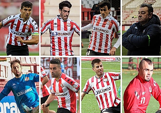 Los ex de la SD Logroñés que ahora están en el Sestao River.