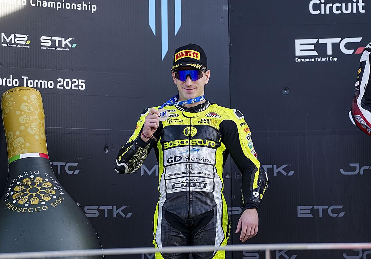 Unai Orradre, orgulloso de su subcampeonato de Europa de Moto2.