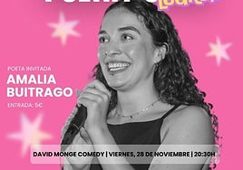 La poeta Amalia Buitrago amadrina Poetry Slam en la sala David Monge Comedy
