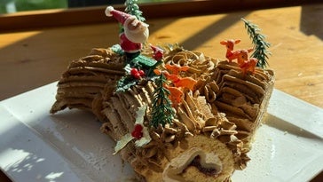 Imagen del tronco de Navidad.