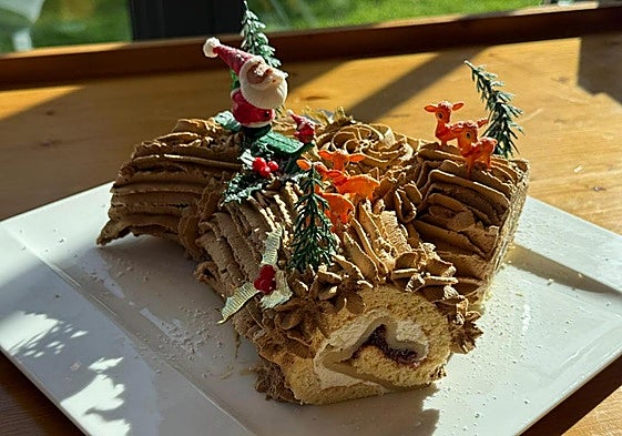 Imagen del tronco de Navidad.