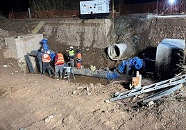 Trabajos de madrugada para recuperar el suministro.