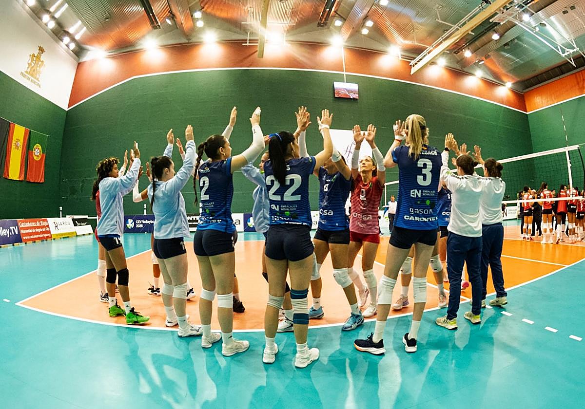 Partido entre el Ocisa y el Braga disputado este miércoles.