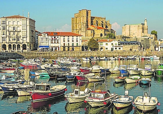 Imagen del puerto de Castro Urdiales.