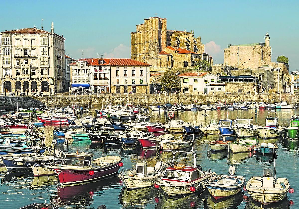 Imagen del puerto de Castro Urdiales.