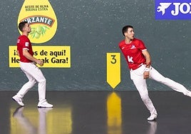 Darío y Loza en el Adarraga el pasado fin de semana.