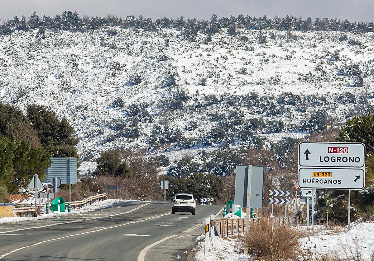 El Alto de San Antón, en la N-120, en una foto de archivo.