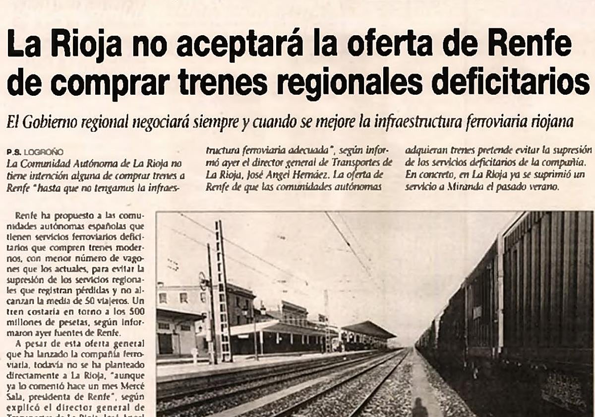 Dos décadas de lucha con Renfe