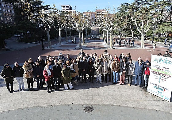 Concentración en El Espolón, este lunes.