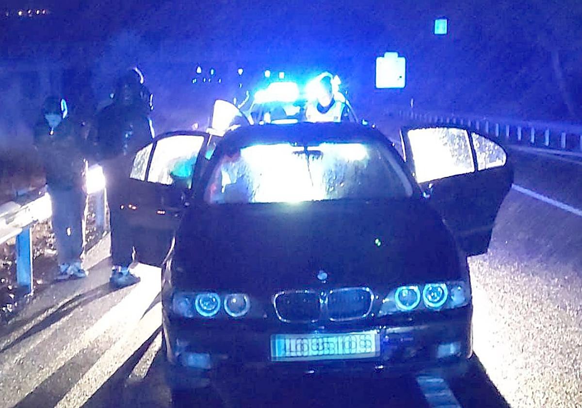 El conductor fue interceptado por la Guardia Civil en la N-111, en Lardero.