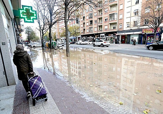 Reventón en avenida de la Paz el pasado jueves.