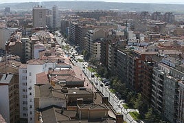 Vista antigua de Logroño, en una imagen de archivo.