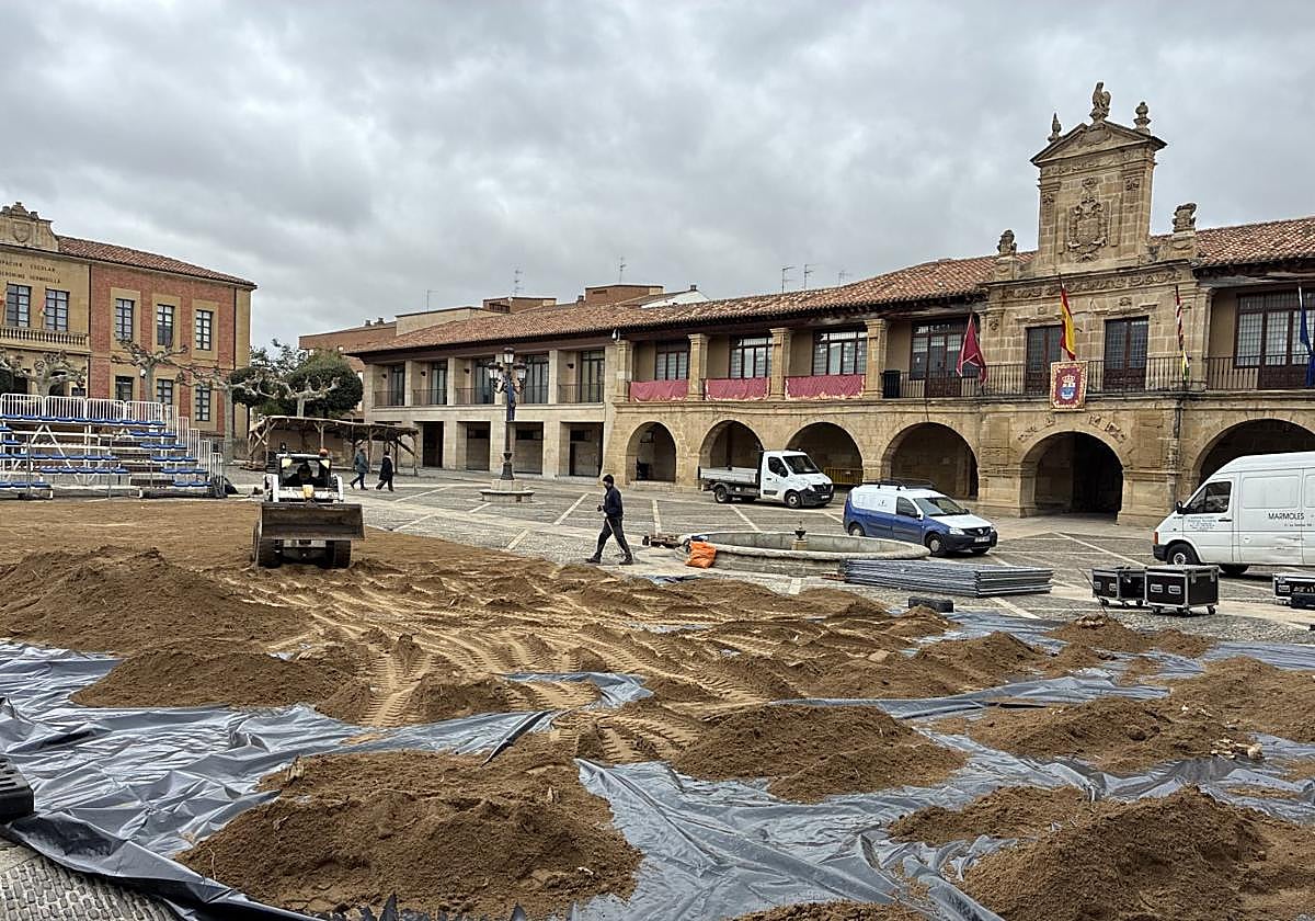 Casi listos para las Ferias de la Concepción de Santo Domingo