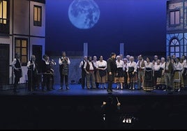 Representación de la zarzuela 'El Cantar del Arriero' el año pasado.