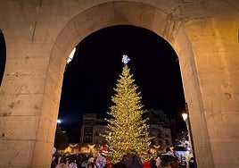 La Navidad se enciende en la plaza del Mercado