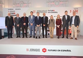 Foto de familia de los participantes en la segunda jornada de Futuro en Español