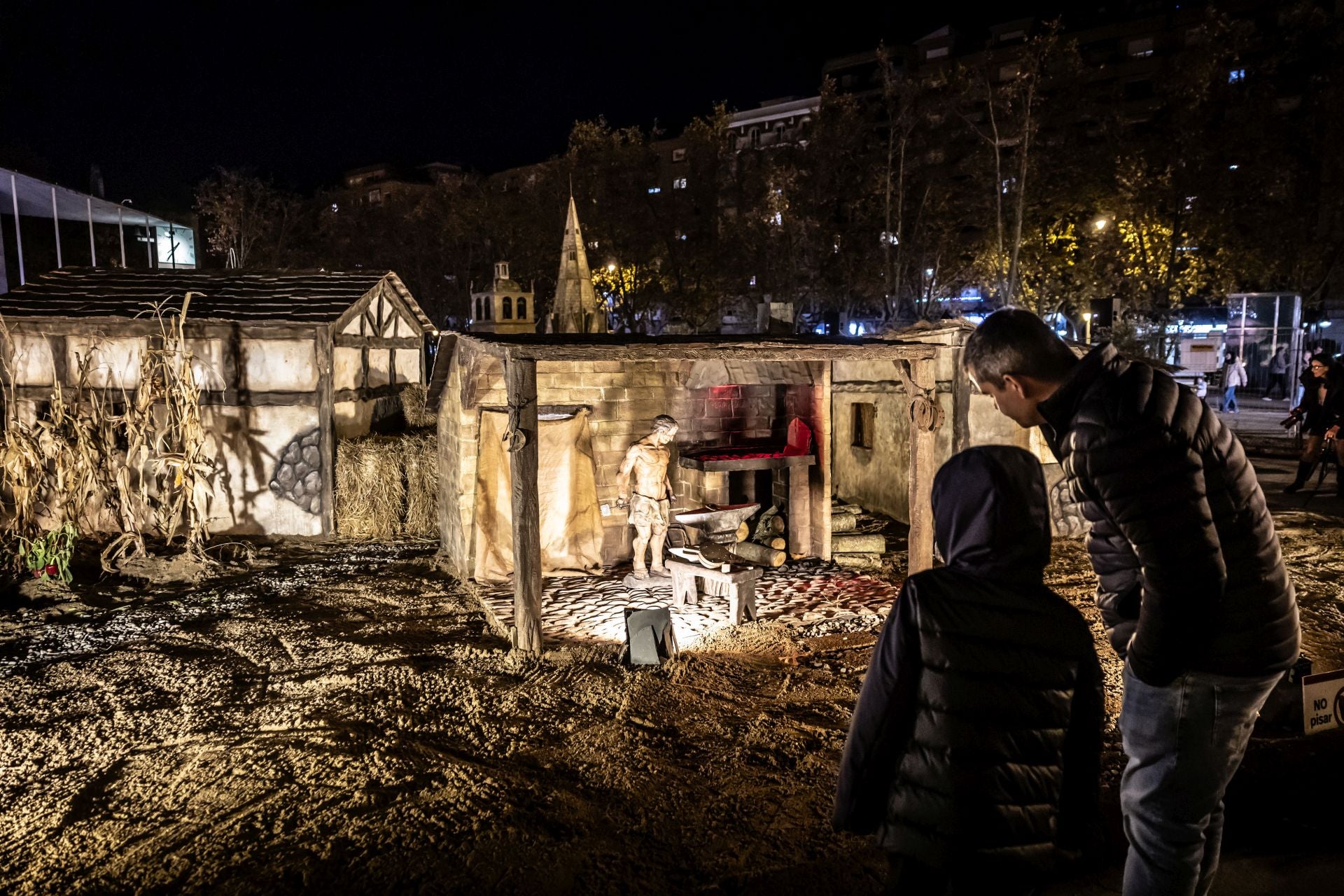 El portal de belén de Logroño, en imágenes