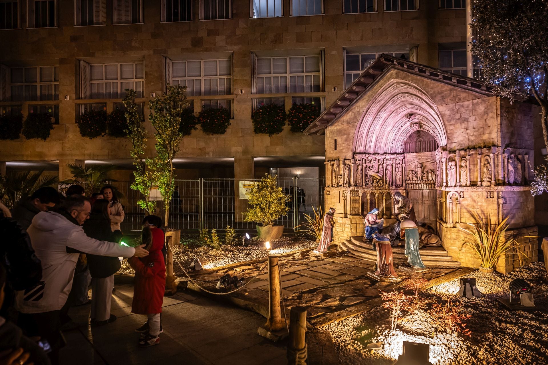 El portal de belén de Logroño, en imágenes