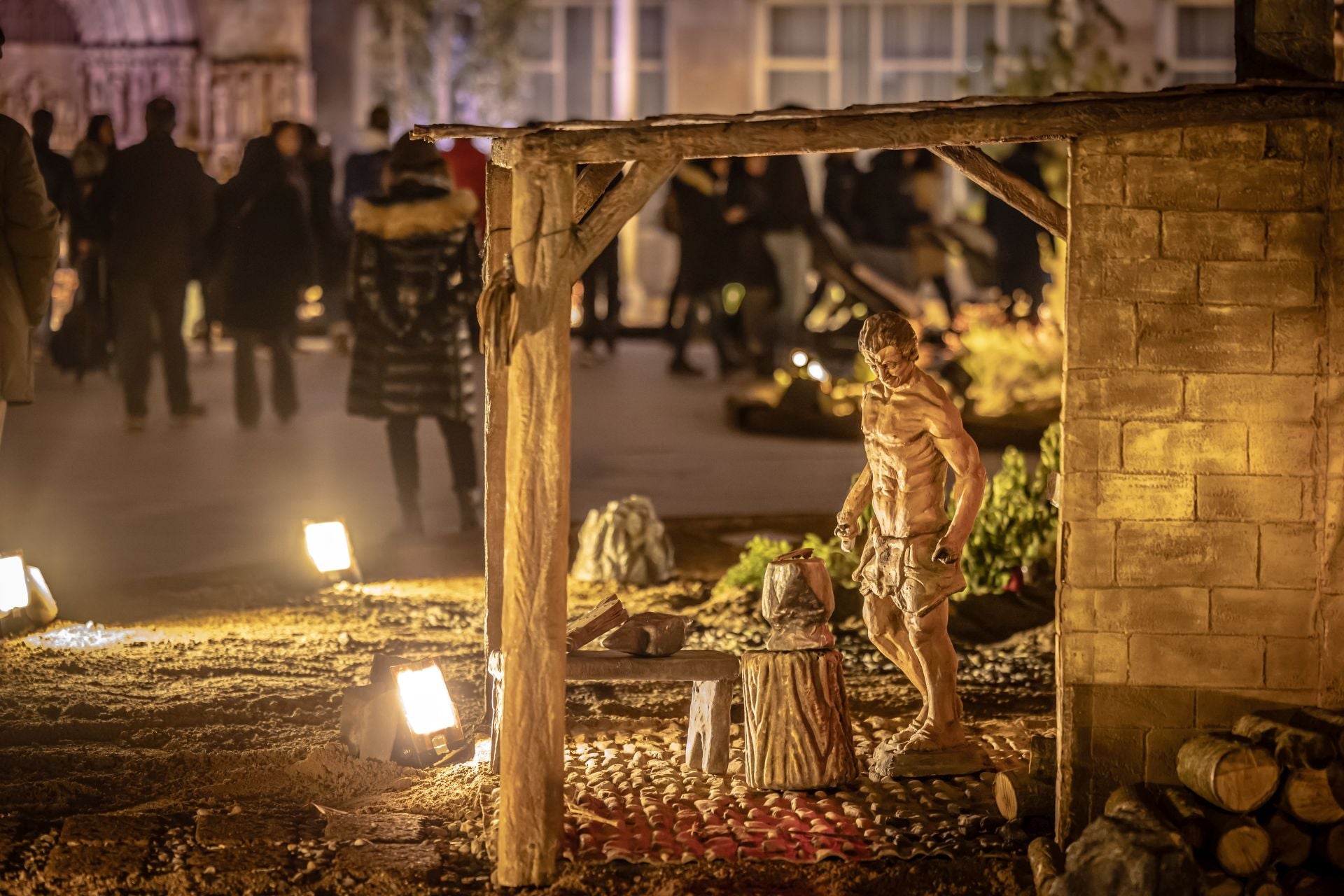 El portal de belén de Logroño, en imágenes