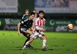 Unai Ayensa, en el partido ante el Sestao.