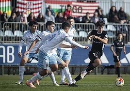 Un momento del partido.