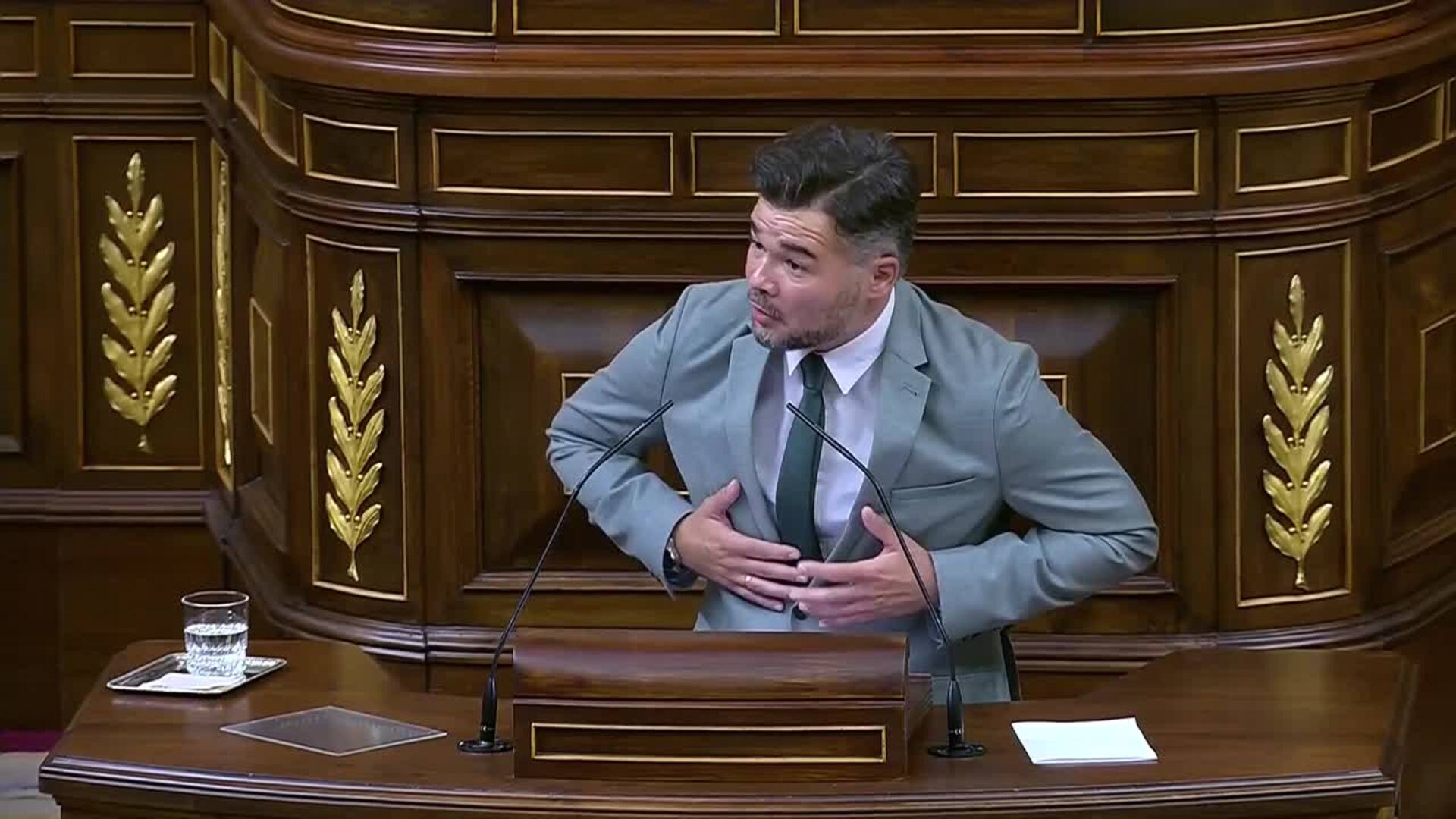 Rufián cree que el "genocidio" en Gaza "se puede parar"