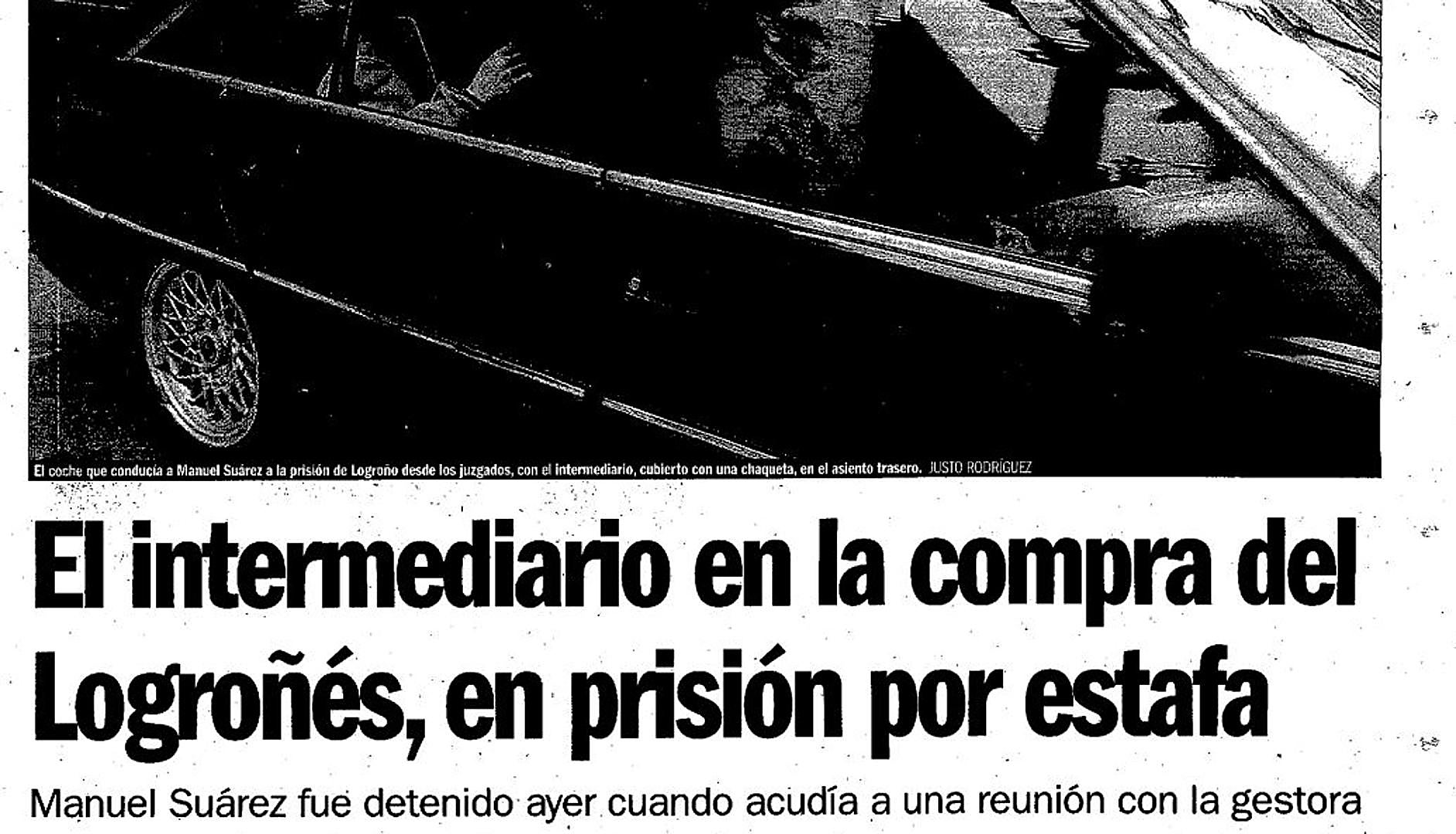 Detenido el intermediario del Logroñés