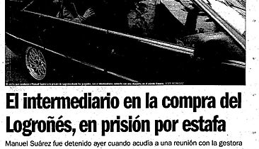 Detenido el intermediario del Logroñés