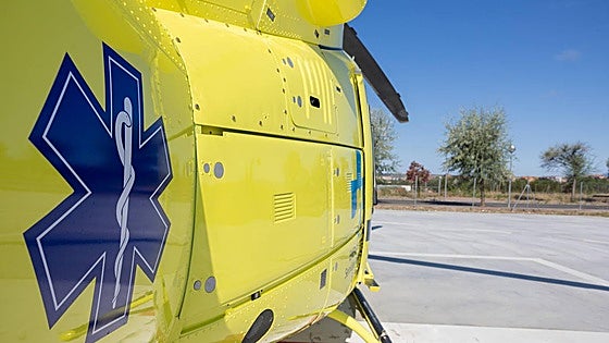 Evacuado en helicóptero al San Pedro un agente forestal que había sufrido un accidente de moto en Ojacastro