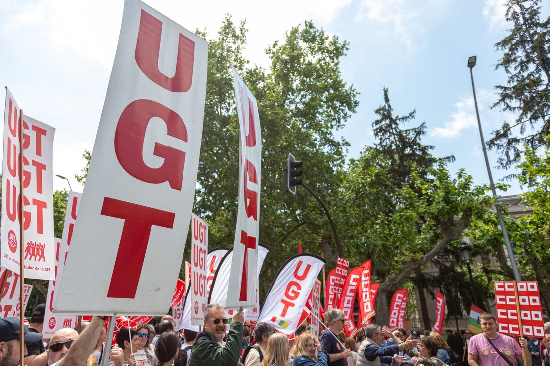 Manifestación por el Primero de Mayo en Logroño de UGT y CC OO | La Rioja