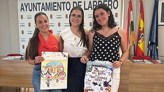 Candela Pastor, Jimena Vallejo y Laura Barreras, las nuevas Majas de Lardero