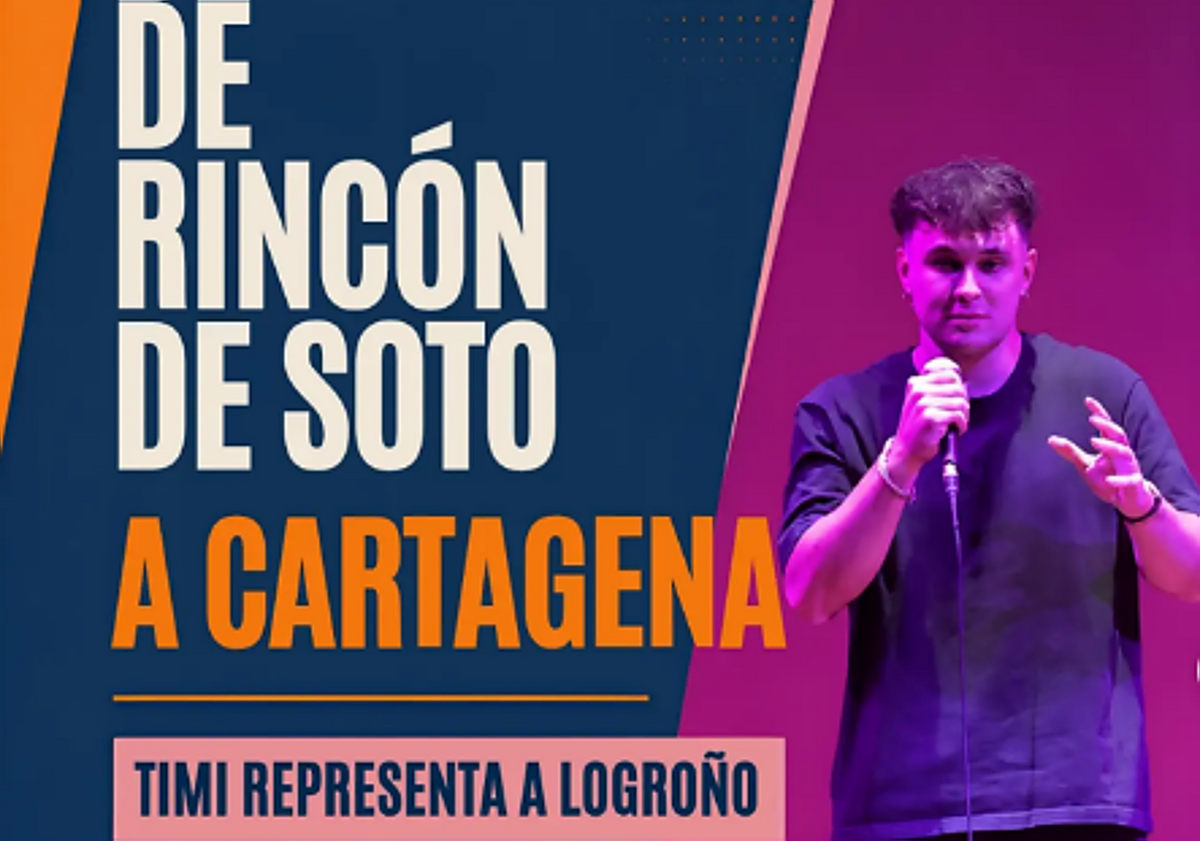 El poeta y rapero Timi representa a Logroño en la final de Poetry Slam en Cartagena