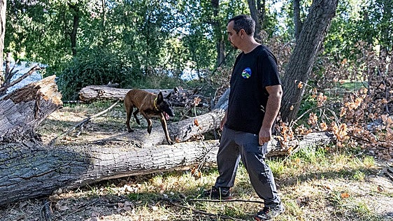 La Unidad Canina de Rescate de La Rioja se suma a la búsqueda de Alberto Martínez
