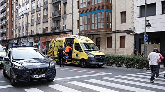 Atropellada una mujer en la calle Marqués de Murrieta de Logroño
