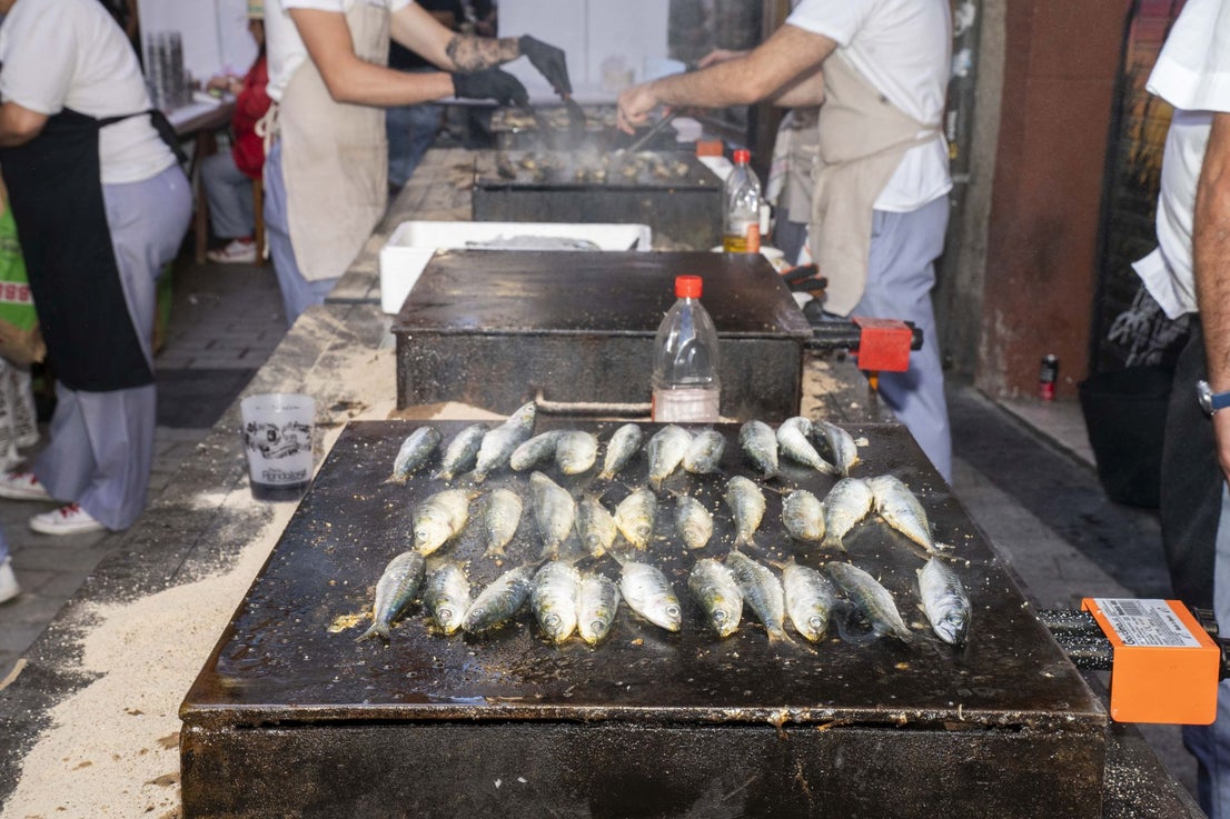 Degustación de sardinas a la plancha