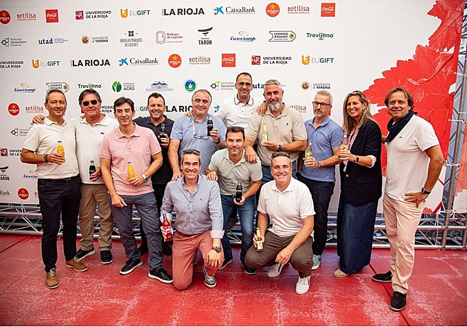 El equipo de Coca-Cola también ha querido posar para la posteridad en la Terraza.