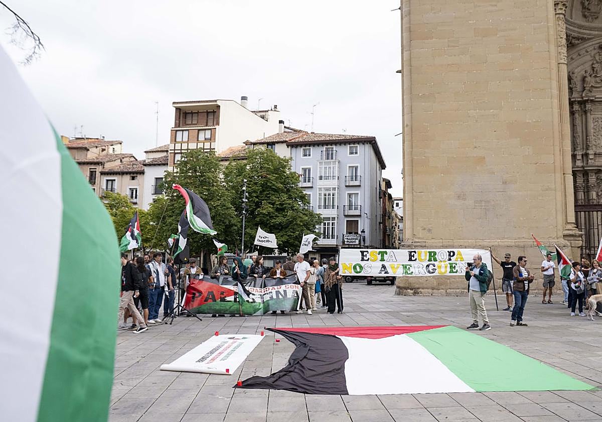 Concentración en apoyo a Palestina en Logroño – La Rioja
